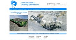 Desktop Screenshot of centralcrushers.co.uk