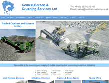 Tablet Screenshot of centralcrushers.co.uk